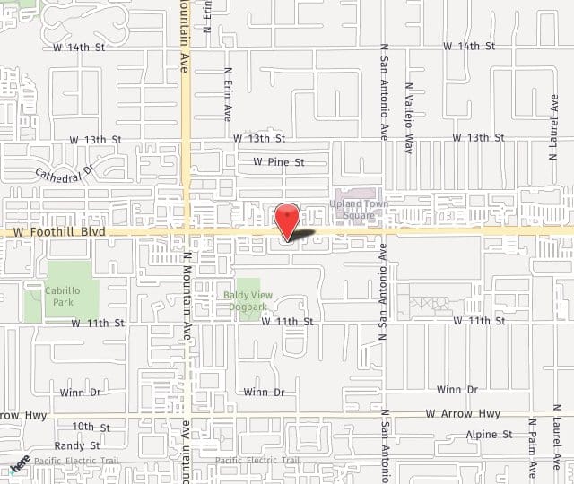 Location Map: 1004 W Foothill Blvd Upland, CA 91786